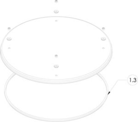 Joint Silicone couvercle du dessus CP 12‐23