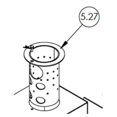 Chambre de combustion en acier inoxydable du brûleur CP 12