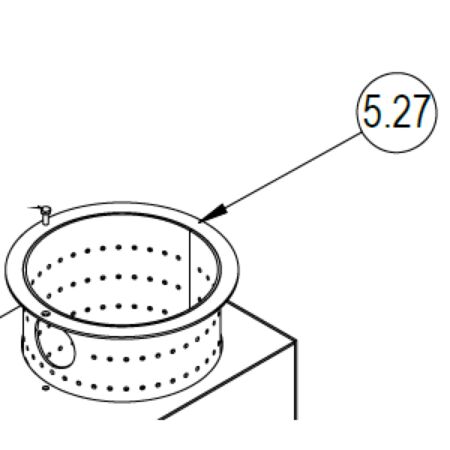 Chambre de combustion en acier inoxydable du brûleur CP 80‐100 SB