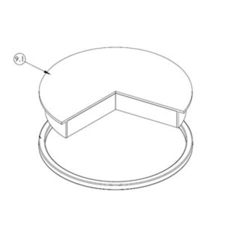 Couvercle intérieur avec réfractaire CP 40‐60‐80/100 SB